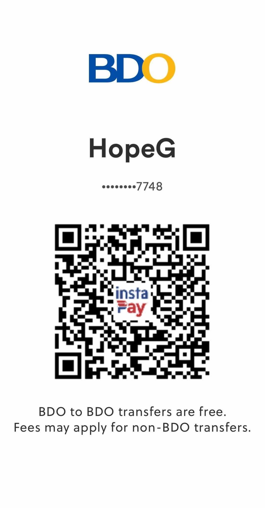 bdo QR