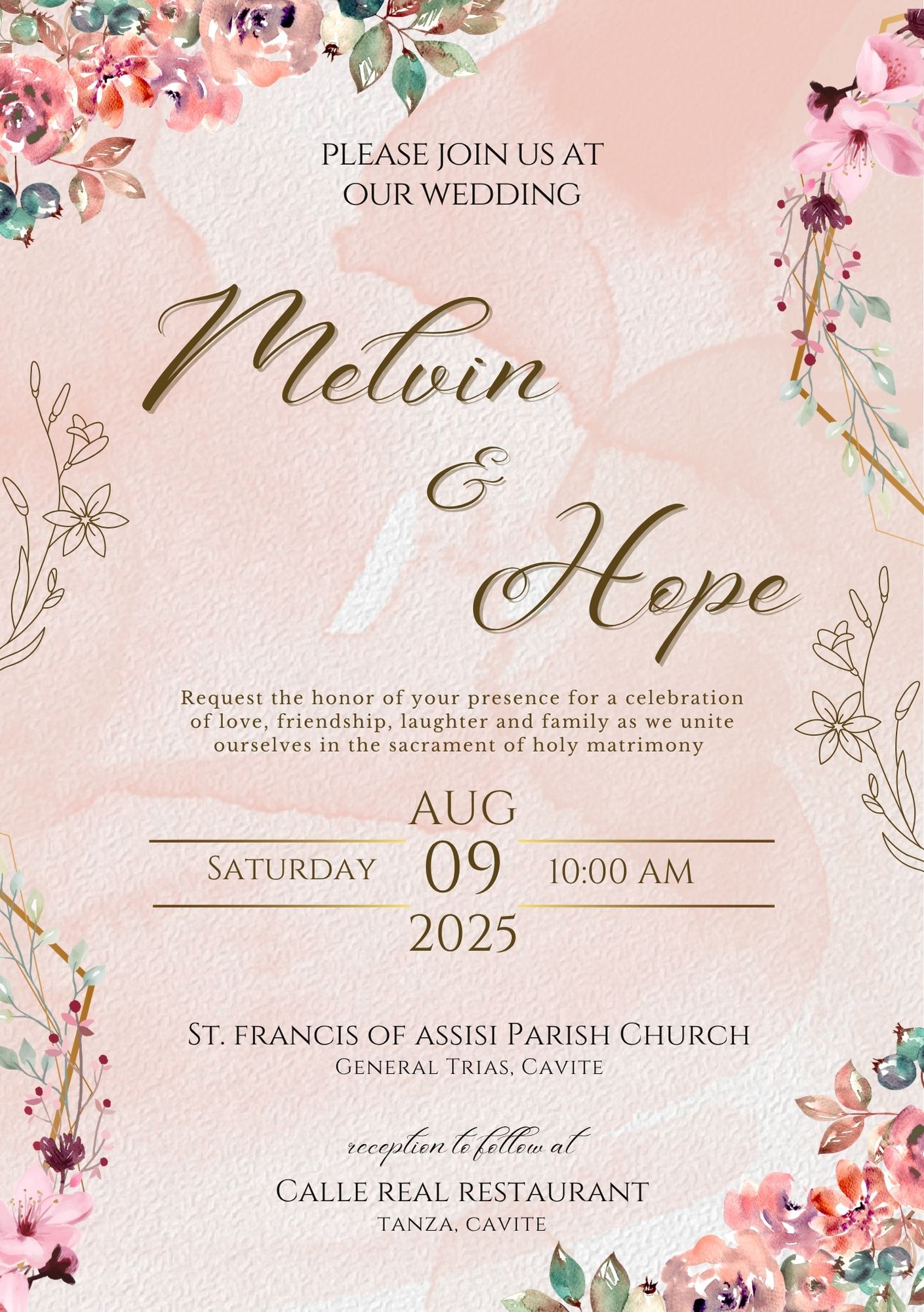 Invitation Card Page 1